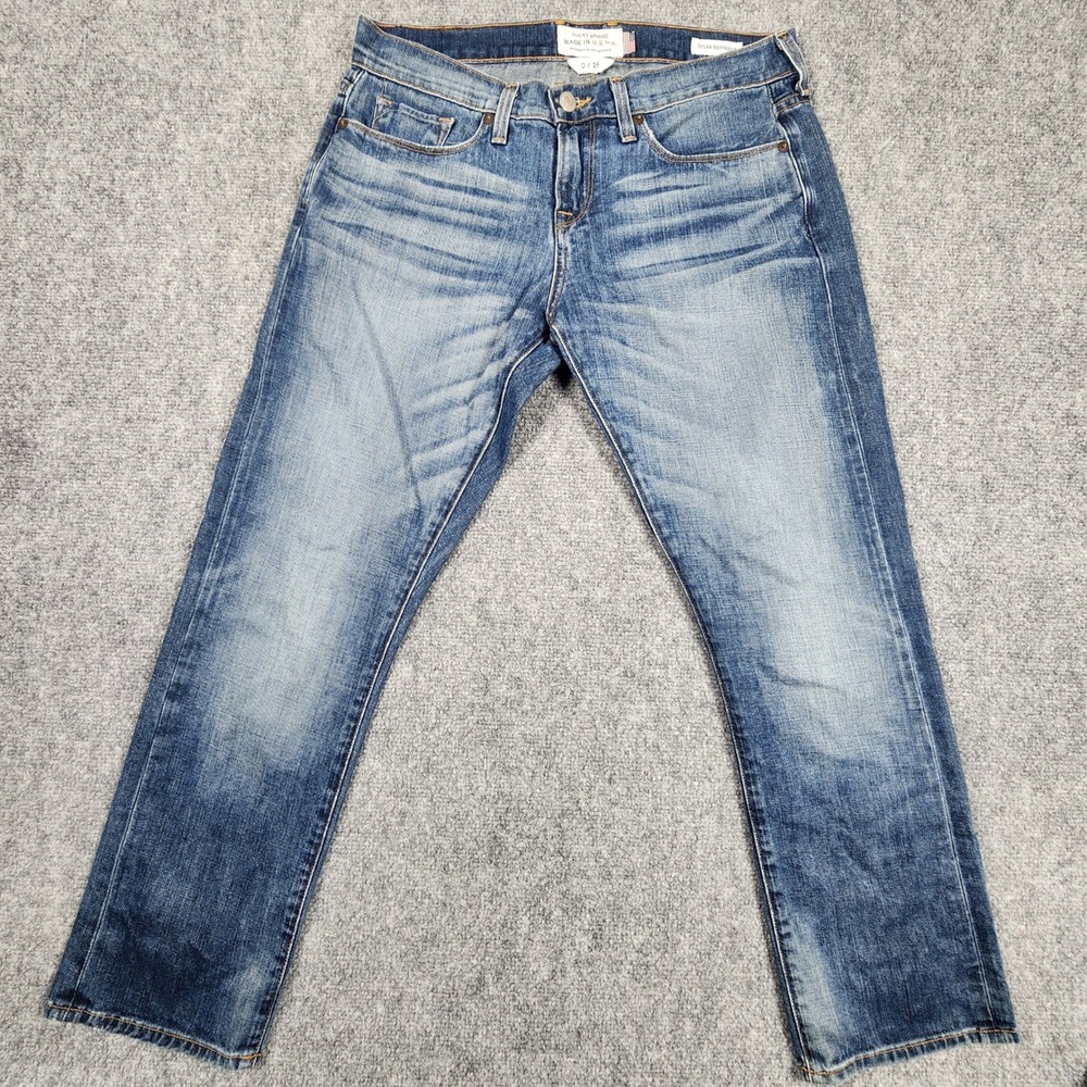 Lucky Brand Dylan Boyfriend Jeans Womens 0/25 Medium Wash Made in USA Cotton